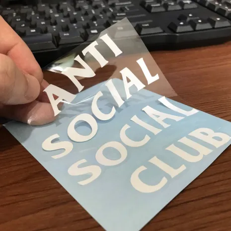 JDM Style Sticker anti social  anti social 10x8 5cm