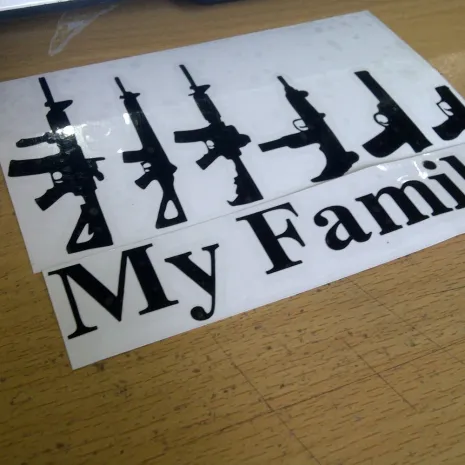 JDM Style Sticker my family  my family 12x9cm 8rb